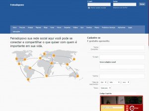 Criação de site rede social estilo facebook